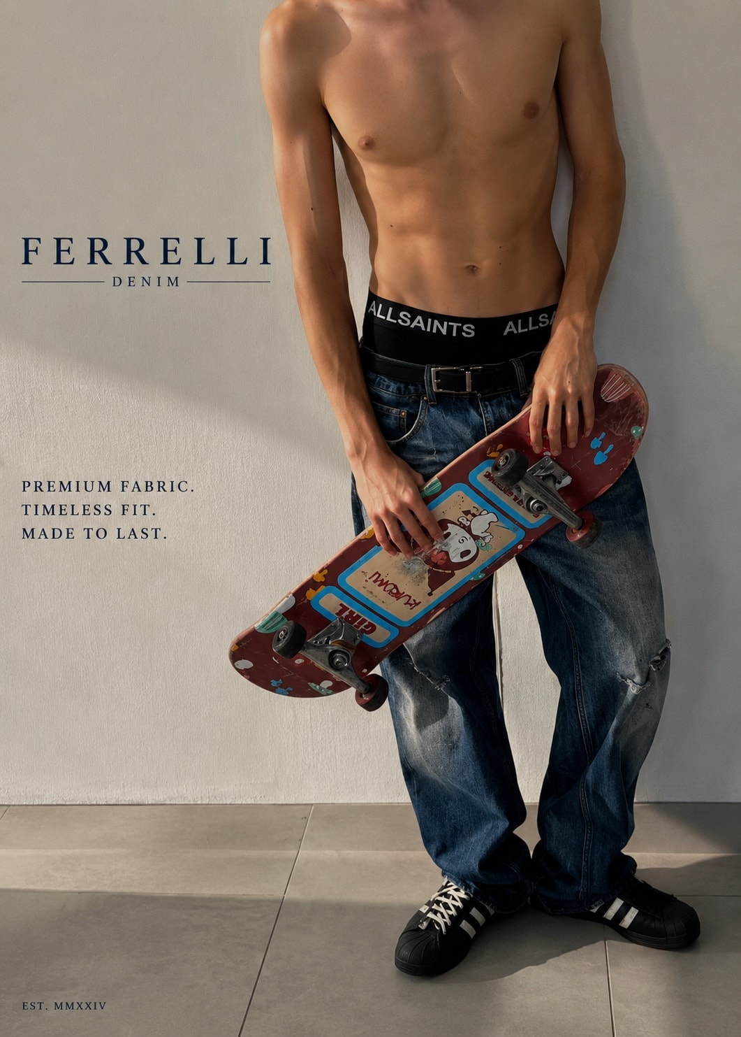 FERRELLI Denim — Premium Fabric. Timeless Fit. Made to Last.