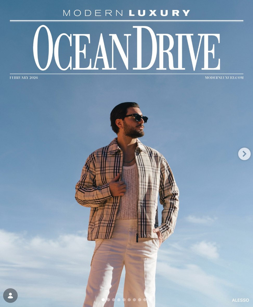 Ocean Drive Magazine cover